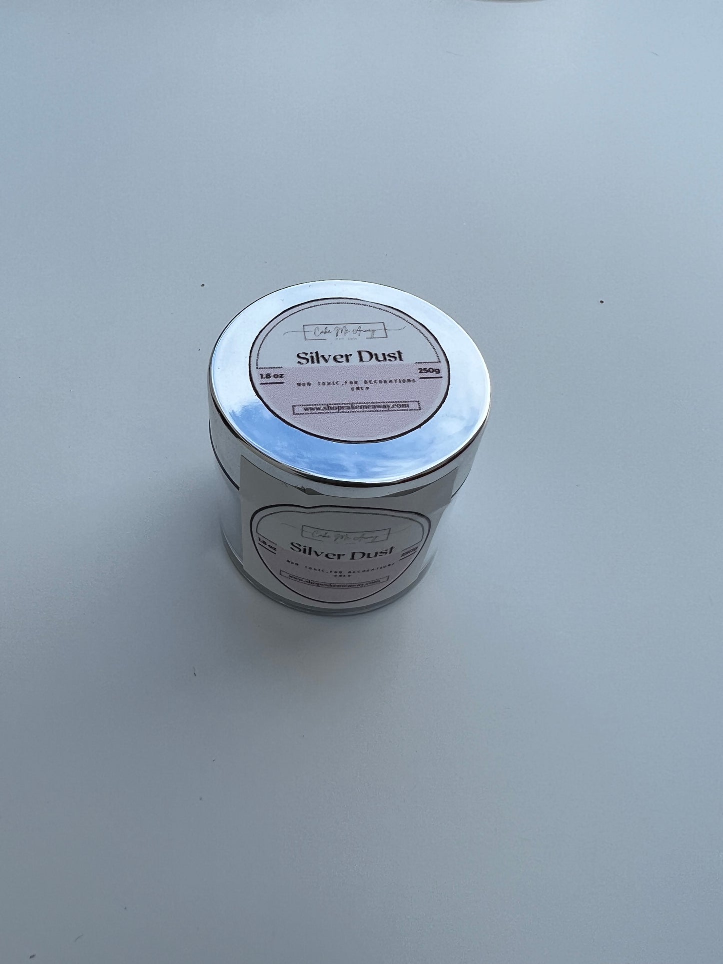 Silver Dust for All Cake decorations, 20g Non Toxic Silver Dust